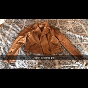 Large Tan “Leather” Jacket